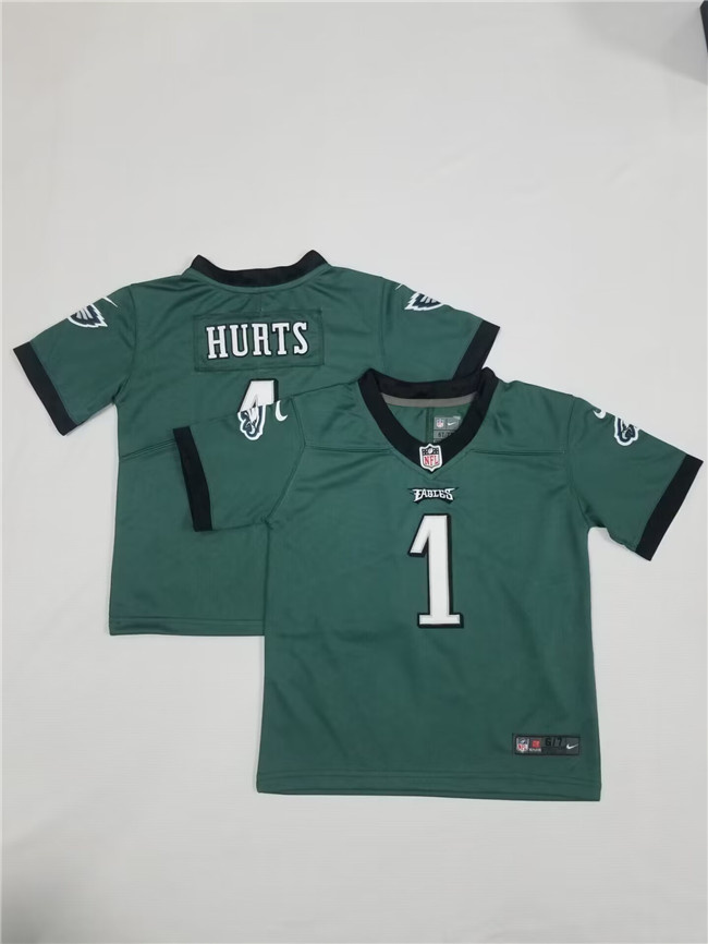 Toddlers Philadelphia Eagles #1 Jalen Hurts Green Vapor Untouchable Stitched Football Jersey Toddlers Philadelphia Eagles #1 Jalen Hurts Green Vapor Untouchable Stitched Football Jersey